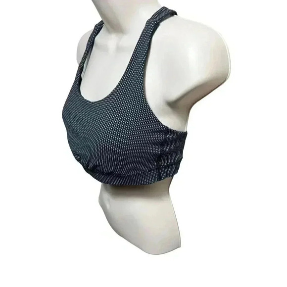 Lululemon Energy Bra Pacific Pointe Jacquard Black Womens 8 Polka Dot - Picture 3 of 7